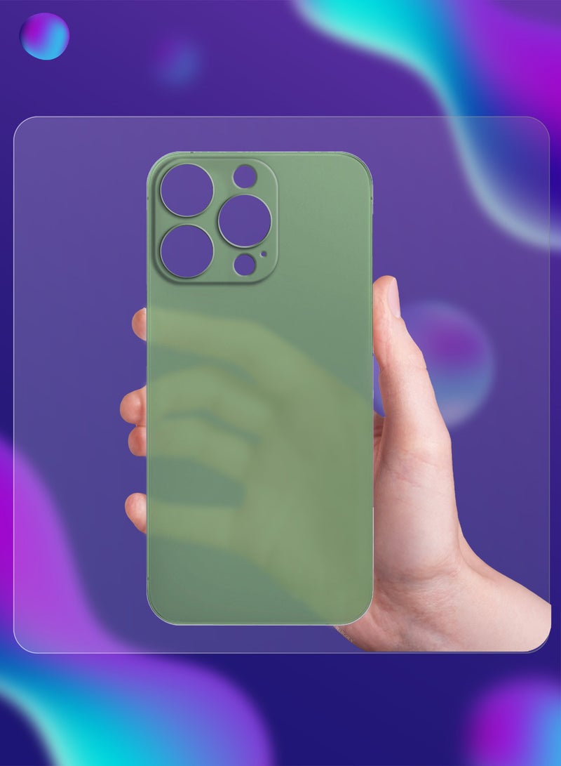 CATANES 2Packs Thin Case for iPhone 16 Pro , Back Cover Sturdy Durable Ultra-Thin Case Drop Protection Cover Clear with 3D Screen Protector - Green - Image 3