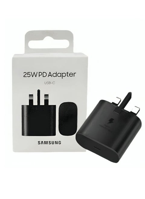 Samsung 25W Fast Charging Type C Charger Head Without Cable Black