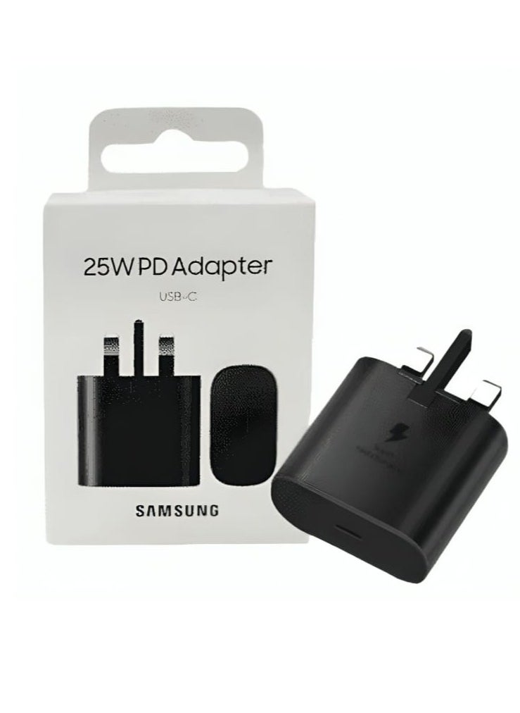 Generic - Samsung 25W Fast Charging Type C Charger Head Without Cable Black - Image 1