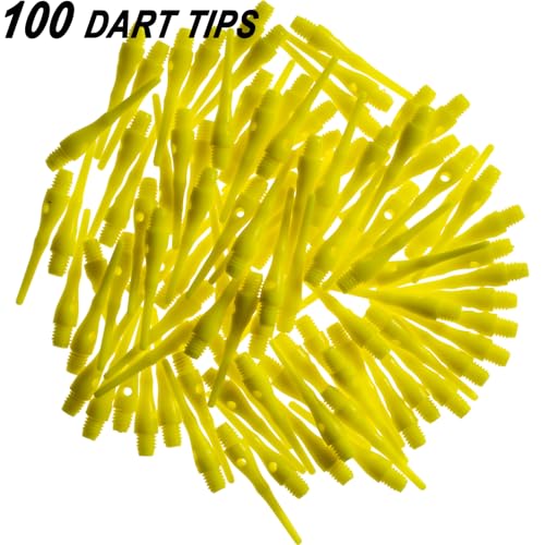 Viper Dart Accessory: Tufflex III 2BA Thread Soft Tip Dart Points, Neon Yellow, 100 Pack - Image 3