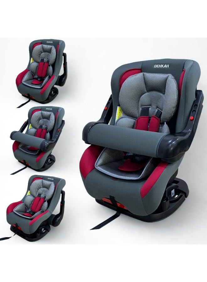 ضحكة  كرسي سيارة مع مسند أمان للأطفال و الظهر قابل للأماله بدرجات مختلفه J180
