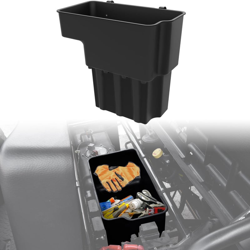 SAUTVS Under Seat Storage Box Compatible with Kawasaki Mule 4000 4010 20092026 Accessories Water Resistance 14L Under Driver Seat Storage Bin - Image 2