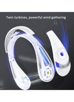 OULIYO Neck Fan Intelligent Variable Frequency Neck Air Conditioner  Hanging Neck Fan Bladeless Neck Hanging Fan Bladeless 360° Surrounding Strong Wind  with Digital Display  - Image 5