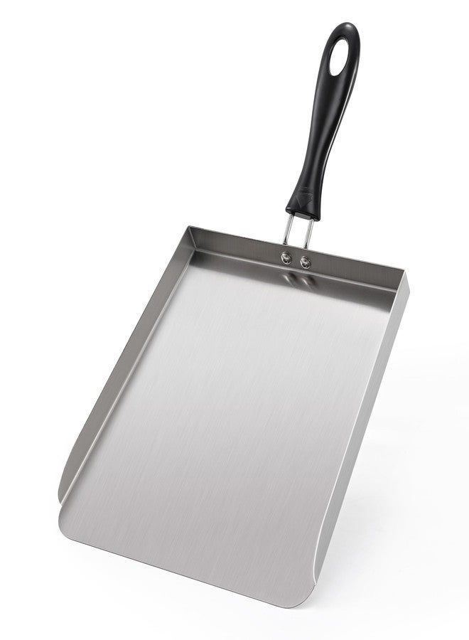 bodkar Stainless Steel Food Mover Spatula -Heavy Duty Smash Burger Griddle Tool, Flat-Top Shovel for BBQ, Stir Fry &Grill Accessories - Image 1