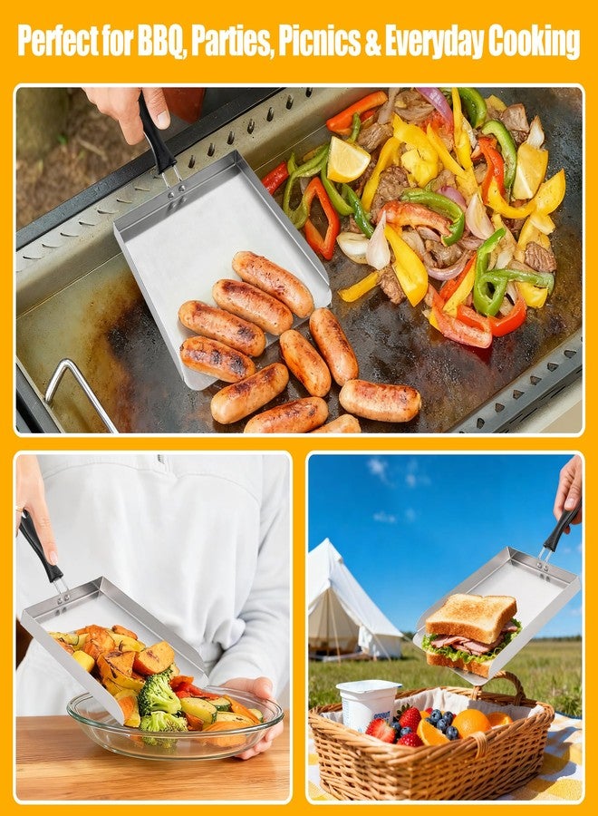 bodkar Stainless Steel Food Mover Spatula -Heavy Duty Smash Burger Griddle Tool, Flat-Top Shovel for BBQ, Stir Fry &Grill Accessories - Image 5