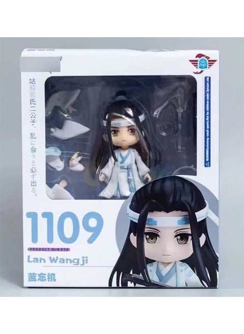 Movable Face Changing Clay Man JOJO's Wonderful Adventure Volleyball Junior Ghost Extermination Blade Q Edition Animation Game Hand-held-Color:Lan Wangji 1109