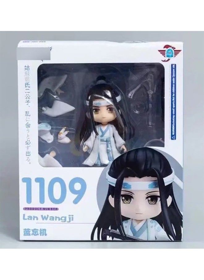 Movable Face Changing Clay Man JOJO's Wonderful Adventure Volleyball Junior Ghost Extermination Blade Q Edition Animation Game Hand-held-Color:Lan Wangji 1109