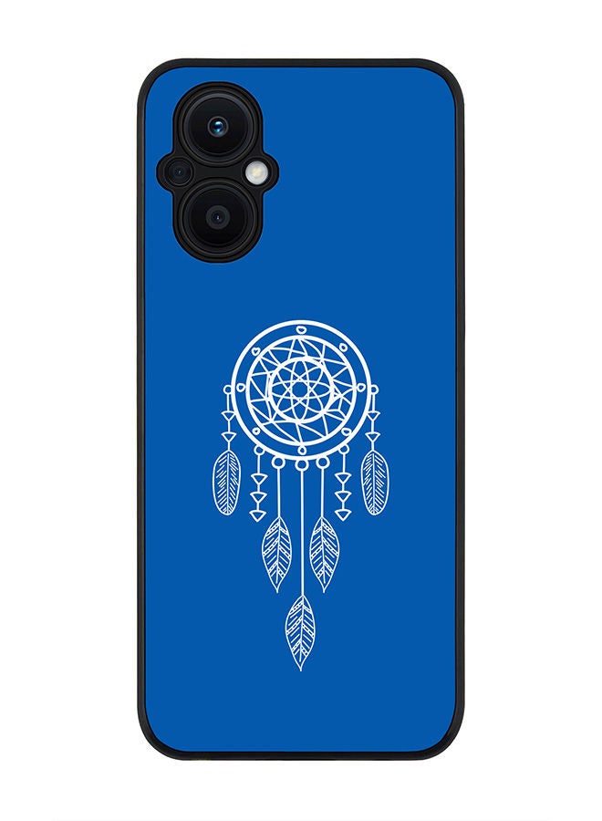 Stylizedd Rugged Black edge case for Oppo Reno7 Z  Slim fit Soft Case Flexible Rubber Edges Anti Drop TPU Gel Thin Cover - Dream Catcher - Image 1