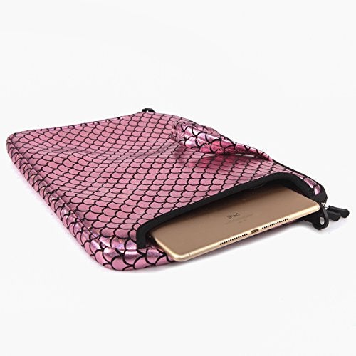 Youda 15.6-Inch Laptop Shoulder Carrying Bag Case Sleeve For 14" 15" 15.6 inch Macbook/Notebook/Ultrabook/Chromebook, Mermaid Scale - Image 3