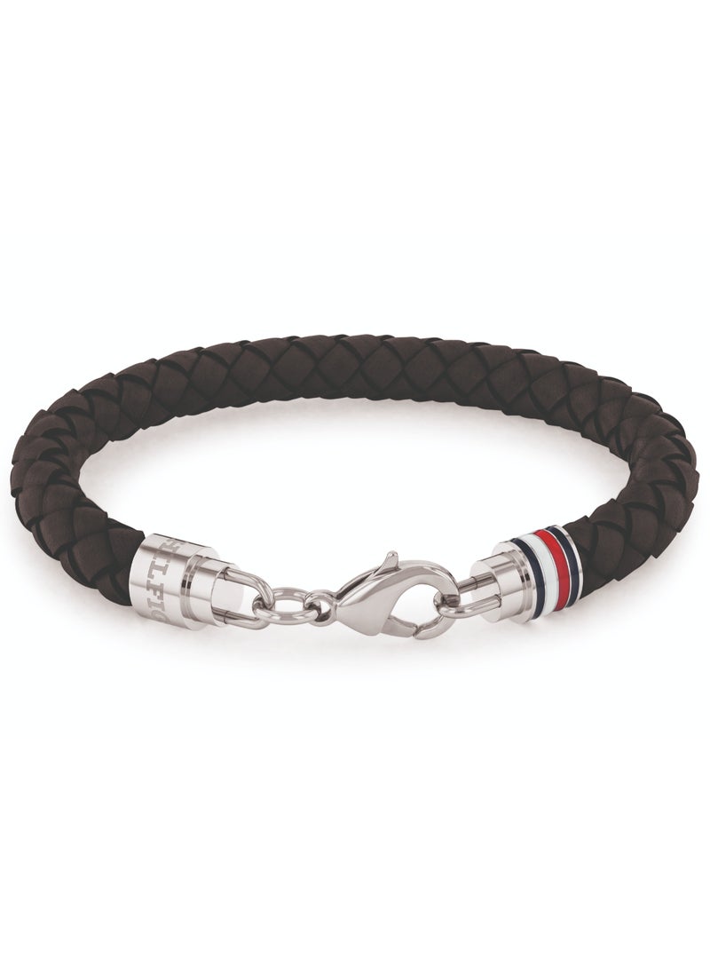 TOMMY HILFIGER TH JEWELRY TYSON MENS LEATHER BRACELET - 2790545  - Image 1