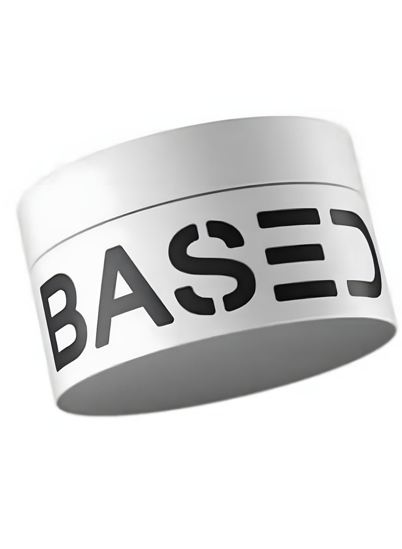 Based Bodyworks Men’s Styling Clay Strong Hold Matte Finish Hair Styling Clay Natural Look All Hair Types Santal Scent 3.0 fl oz - Image 1