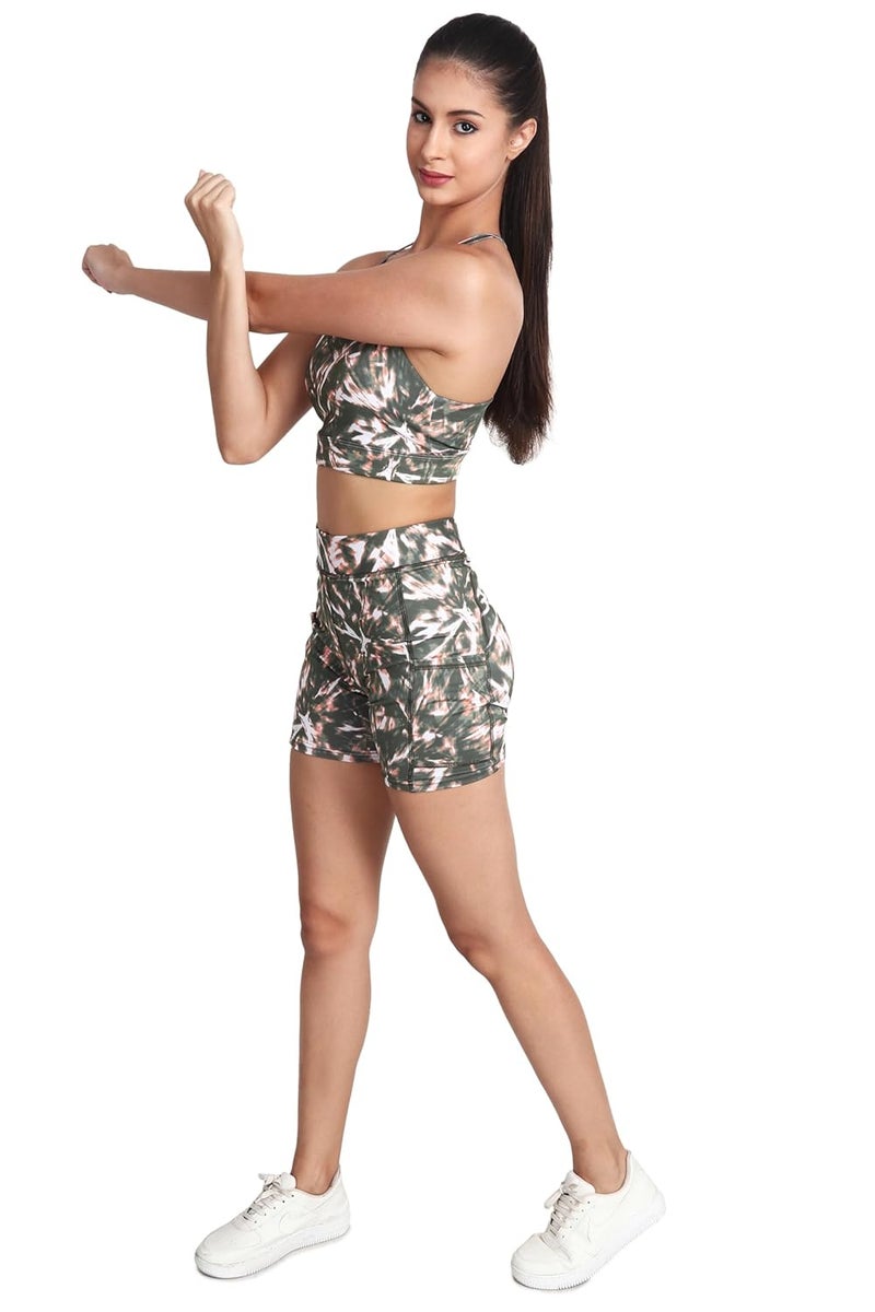 SSoShHub Store SSoShHub Women's High Waist Printed Running Shorts for Gym and Yoga - Image 5