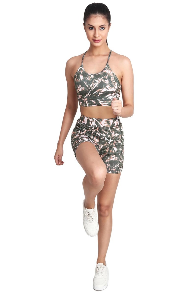 SSoShHub Store SSoShHub Women's High Waist Printed Running Shorts for Gym and Yoga - Image 4