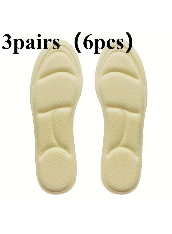 Orthotic Insoles For Work Boots 3 Pairs Black Size EU35 36 Arch Support Shock Absorbing Memory Foam - Image 2