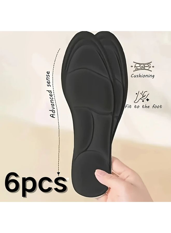 Orthotic Insoles For Work Boots 3 Pairs Black Size EU35 36 Arch Support Shock Absorbing Memory Foam - Image 3