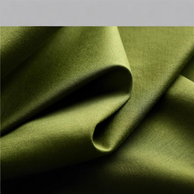 ! It Feels Good To Burst 15 Colors V Neck/Round Neck Mercerized Cotton Pure Color Short-Sleeved Basic T-Shirt For Women - Image 5