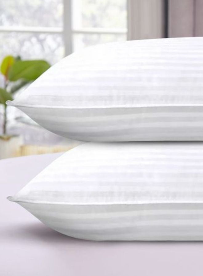 Kunzita Home Soft Stripe Hotel Pillow 1 Kg Size 50 X 75 cm,  - Image 2