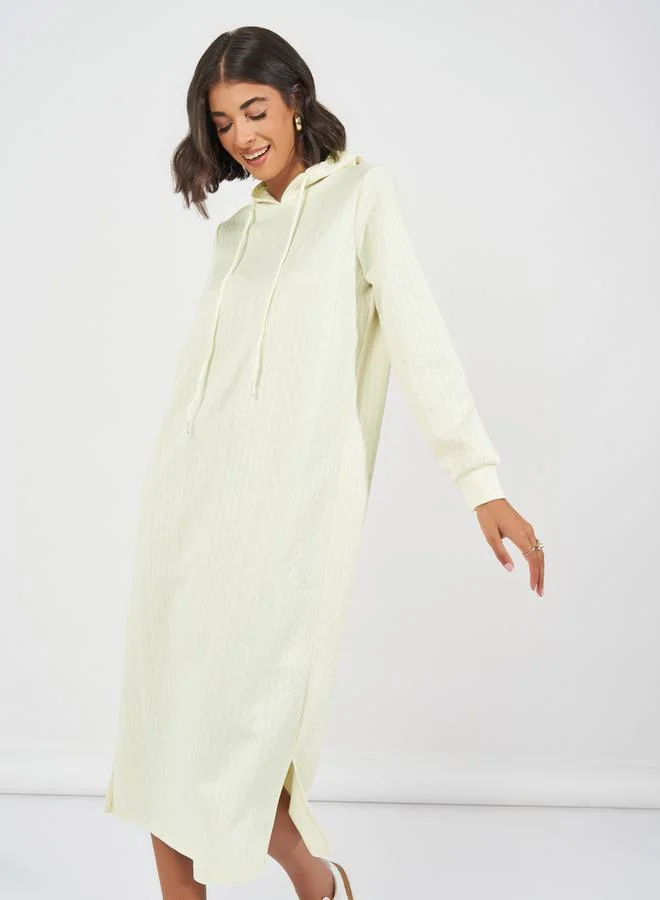 Styli Hooded Knit Dress