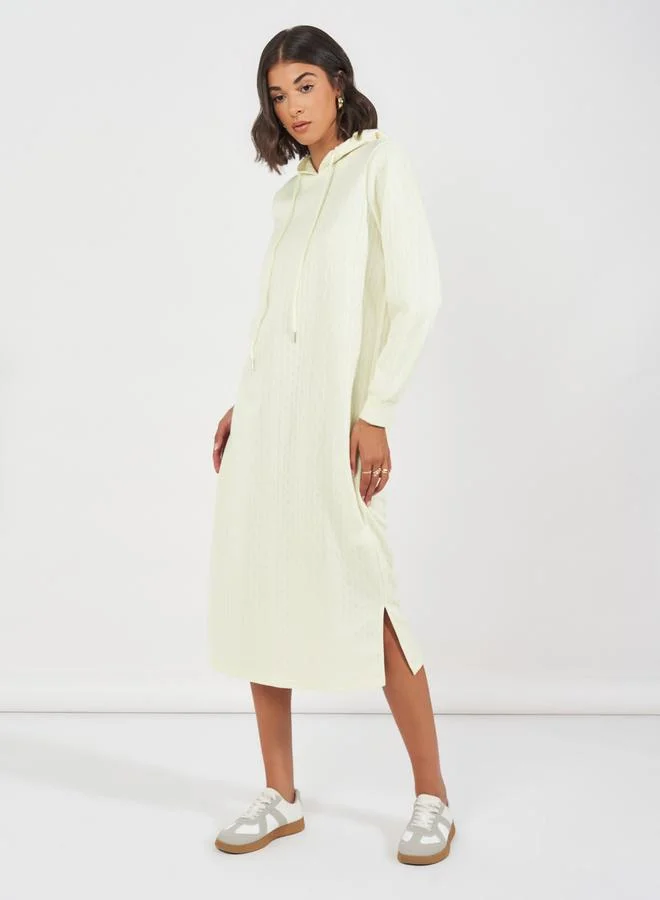 Styli Hooded Knit Dress