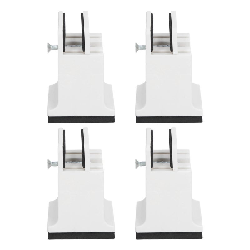 Furniture Risers White Adjustable Screw Clamp Bed Risers - Height Adjustment & Under Bed Storage Couch Risers for Home Office Heavy Duty Furniture - Image 5