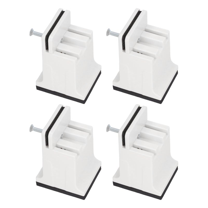 Furniture Risers White Adjustable Screw Clamp Bed Risers - Height Adjustment & Under Bed Storage Couch Risers for Home Office Heavy Duty Furniture - Image 3