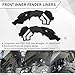 ECOTRIC Front Inner Fender Liners Compatible with 20072018 Jeep Wrangler JK  JKU Unlimited 24 Door Wheel Well Liners Mud Guards with Mesh Lightweight Aluminum Black - Image 3
