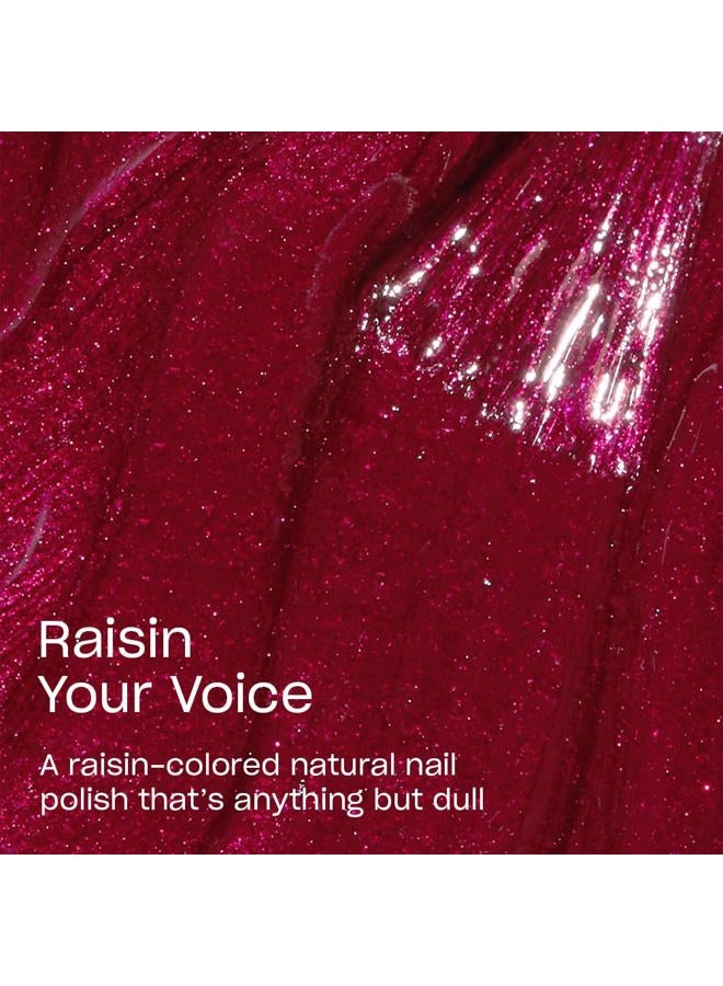 OPI Nature Strong Raisin Your Voice | Opaque Dark Red Crème Natural Origin Nail Polish | Plant Based, Vegan, Cruelty Free - Image 3