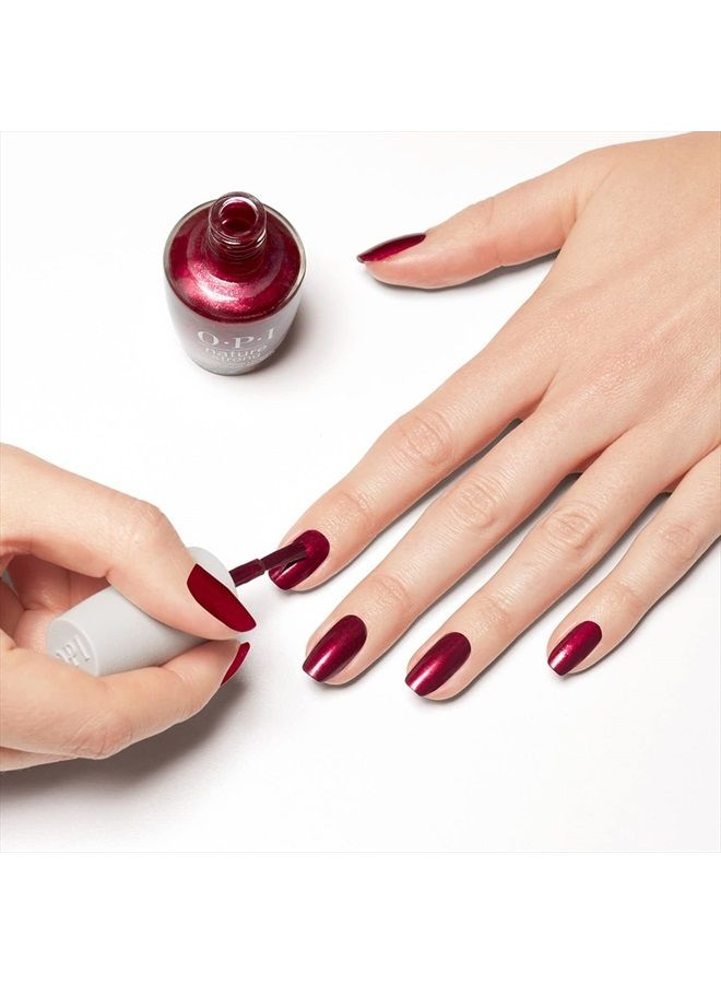 OPI Nature Strong Raisin Your Voice | Opaque Dark Red Crème Natural Origin Nail Polish | Plant Based, Vegan, Cruelty Free - Image 5