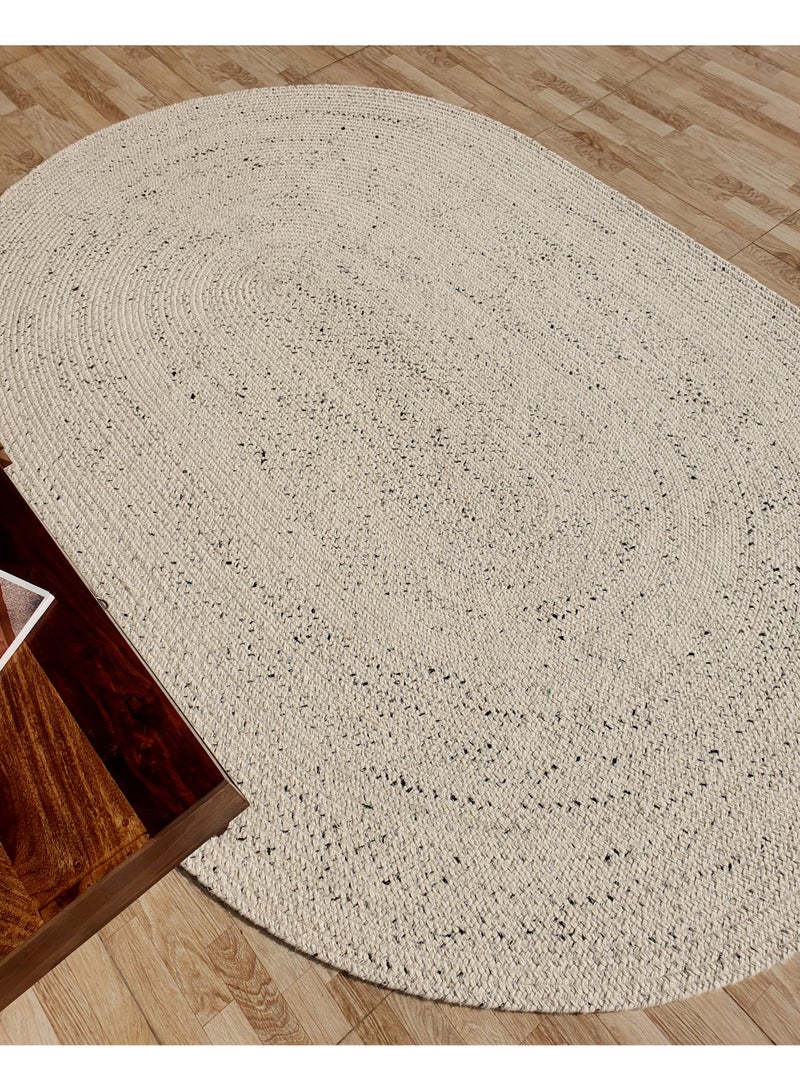 Ramsha Oval shaped carpet for living room, 170x240 cm bedroom,kitchen handmade wool rug carpet br-047 - Image 4