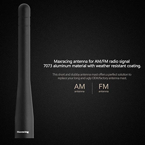 MAXRACING Short Truck Antenna Compatible with 1994-2009 Ford Mustang/Carwash Safe/Aluminum Replacement Antenna - Image 2