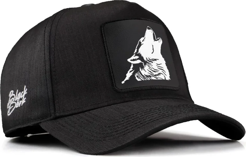 بلاك بورك V1 Baseball Kurt - Black Cordura Fabric Hat with 3 Code Logo