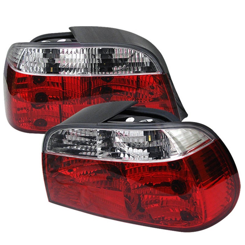 Spyder Auto Spyder 5000651 BMW E38 7-Series 95-01 Crystal Tail Lights - Red Clear - Image 2