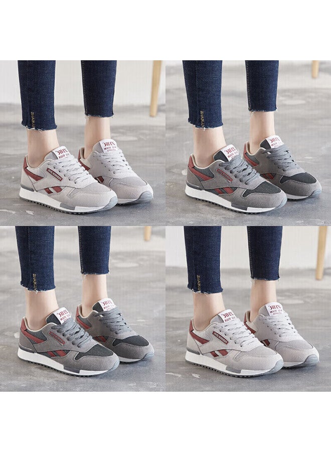 Zhr Zese Casual Women's Shoes Selected Cowhide Comfortable Versatile Women's Shoes Classic Trendy Colorblock Sports Shoes Korean Fashion Lightweight Breathable Women's Shoes Ak60 Black Size 35 - Image 3