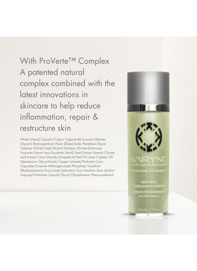 KARYNG BY DR. KARYN GROSSMAN - Karyng Retinol Renewing Serum Anti Aging Retinol Serum Face Serum Targets Fine Lines And Wrinkles Anti Aging Serum With Retinol And Coconut Oil 1Oz - Image 1