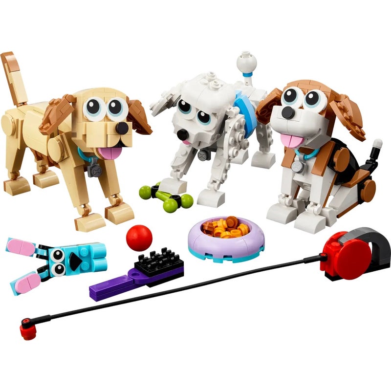 LEGO - Creator 3 in 1 Adorable Dogs 475 Pieces - 31137 - Image 2