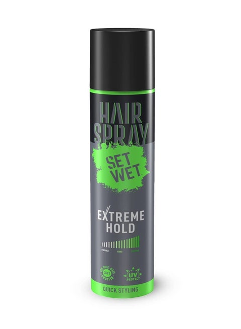 Hair Spray for Men Extreme Hold 200ml No Sulphate No Paraben Quick Hair Styling and Setting No Flaking