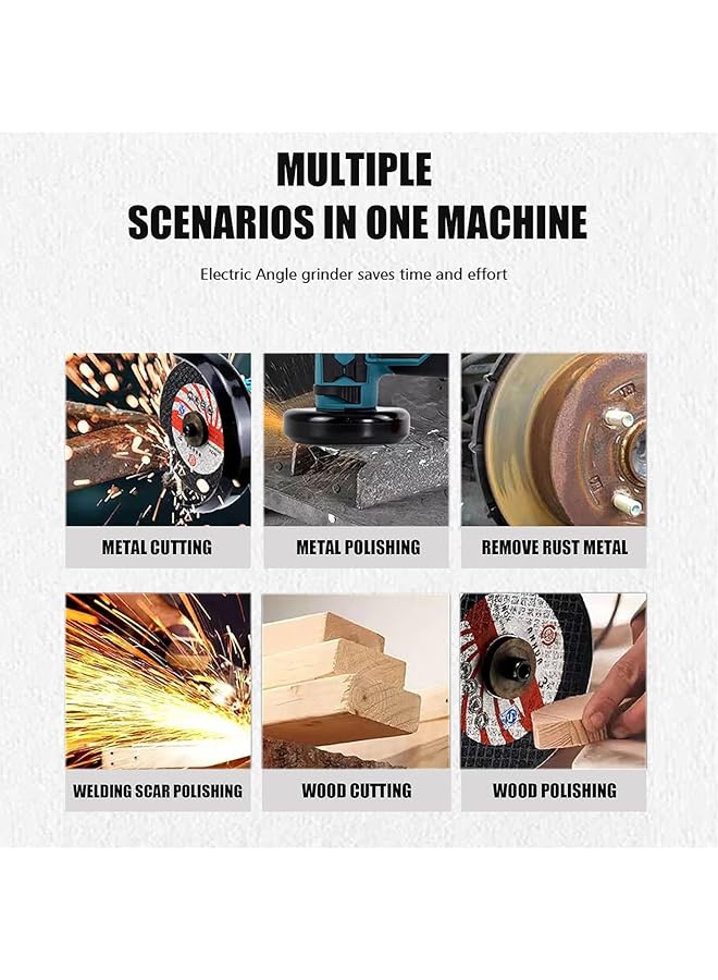 erorex 12V Cordless Brush Angle Grinder Kit Ginding Disc 3 Inch76Mm Lightweight Angle Grinder Tool W 2Pcs 1300Mah Lithium Ion Battery And Charger Ergonomic Button Position For Reducing Hand Pressure - Image 2