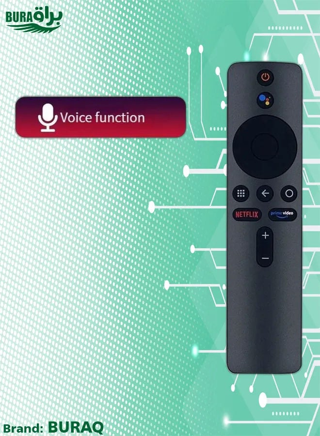 BURAQ M Miaoyan For Xiaomi Tv Remote Control Bluetooth Voice International Version Projector Tv Box Black - Image 1