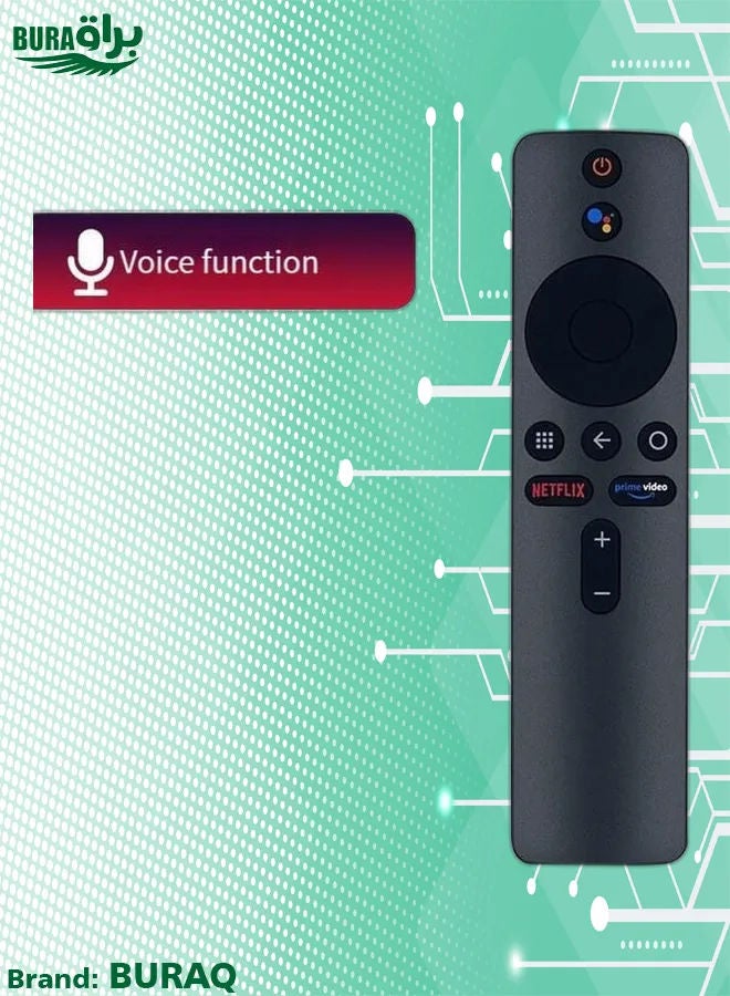 BURAQ M Miaoyan For Xiaomi Tv Remote Control Bluetooth Voice International Version Projector Tv Box Black - Image 2