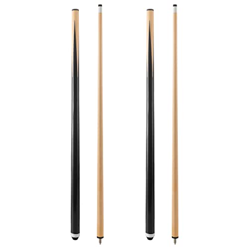 JEPNJPU Pool Cue Sticks 36inch 42inch 48inch 52inch 58inch Set of 2 or 4Pool Cue with 13mm Leather Tip for Adults Beginners2Piece Design14oz to 20oz Weight Options - Image 1