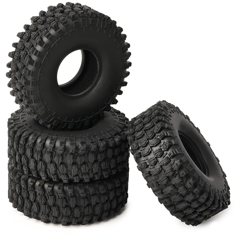 ZRRC Soft 19 RC Crawler Tires with Foam Inserts for Traxxas TRX4 Axial SCX10 IIIII Redcat Gen8 Vanquish VS410H10F10 RC4WD HPI 110 RC Rock Crawlers Trail Trucks RC Climbing Tyres - Image 3