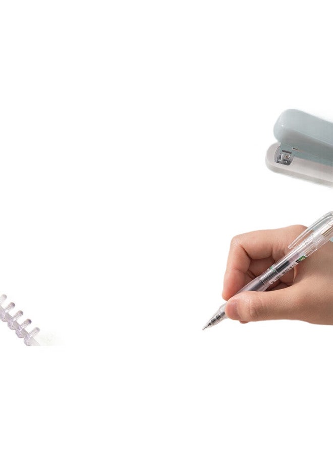 Deli Financial-Specific Quick-Drying Retractable Gel Pen, 0.35Mm Full Needle Tube, Black, 12 Pens/Box, Sa130 - Image 2