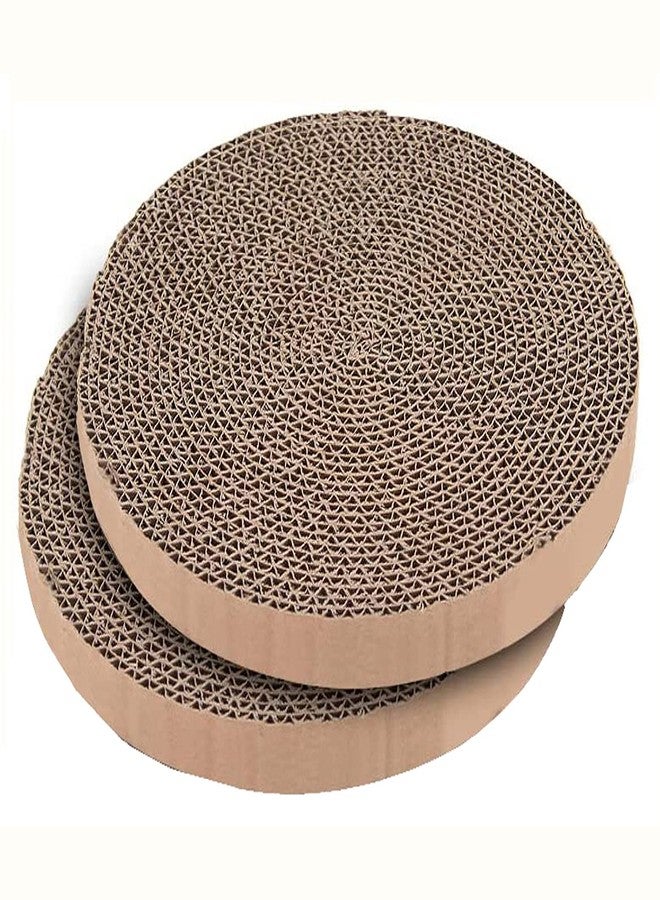 AUOON Cat Scratcher Replacement Pad, 2 Pack, Tighter and Stronger Roll, Non-Toxic, Extra-Thick Cardboard, Protect Furniture - Image 2