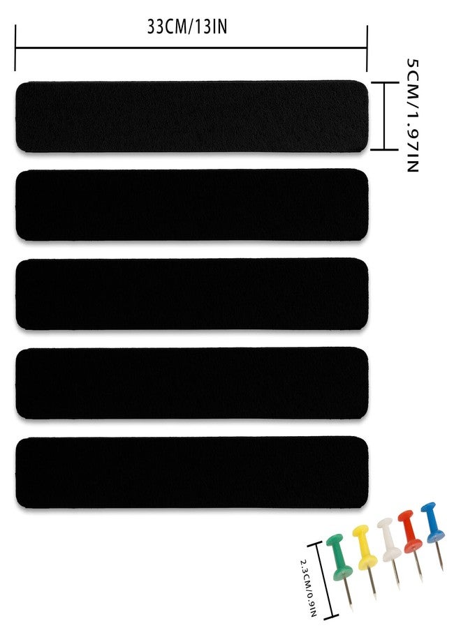 Henandou Bulletin Board Cork Board Cork Boards for Walls Cork Board for Office Pin Board Bulletin Boards for Walls (Black) - Image 2