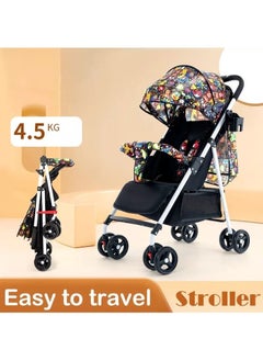 Generic Lightweight Baby Stroller Two Way One Button Portable Folding Baby Carriage Stroller Newborn Stroller Sleeping Basket  - Image 2