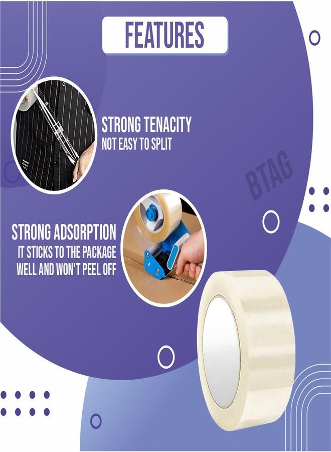 CRAE Packaging Transparent Cello Tape For Office, Home and E-Commerce Packing | 2INCH Diameter | 65 Meter | Pack of 3 - Image 2