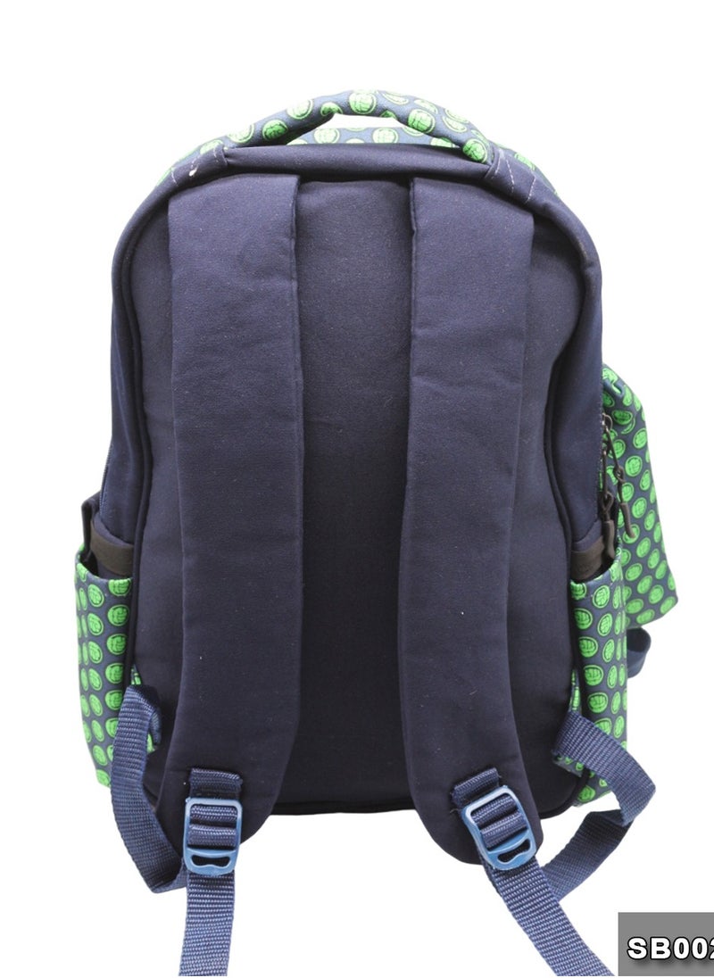 Gharibo Bags School backpack with lunch bag Size 17 model 26 Hulk  - Image 5