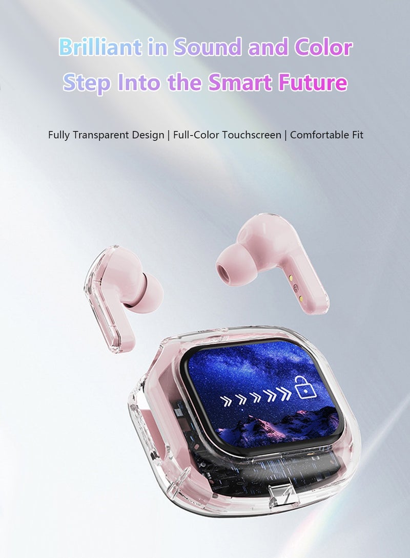 Air Max Color Screen Wireless Bluetooth Headset Transparent Multifunctional Touch screen digital display TWS5.4 - Image 2