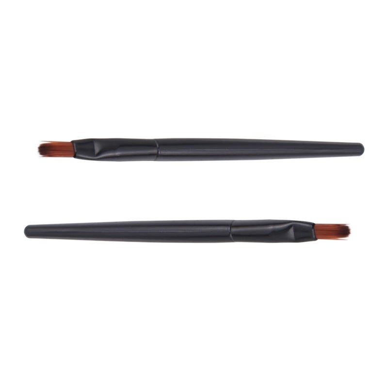 Lurrose 50pcs Disposable Lipstick Applicator Brush with Black Plastic Handle, Mini Portable Lip Gloss Applicator for Professional Makeup and Travel Use - Image 3