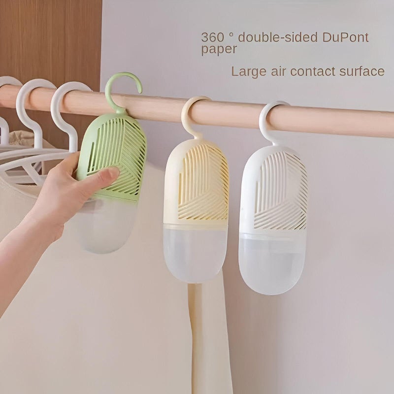 Hanging Dehumidifier - Say goodbye to dampness in every corner of your home with this effective hanging dehumidifier, ideal for closets, bathrooms, kitchens, and more! (3 pcs) - Image 2